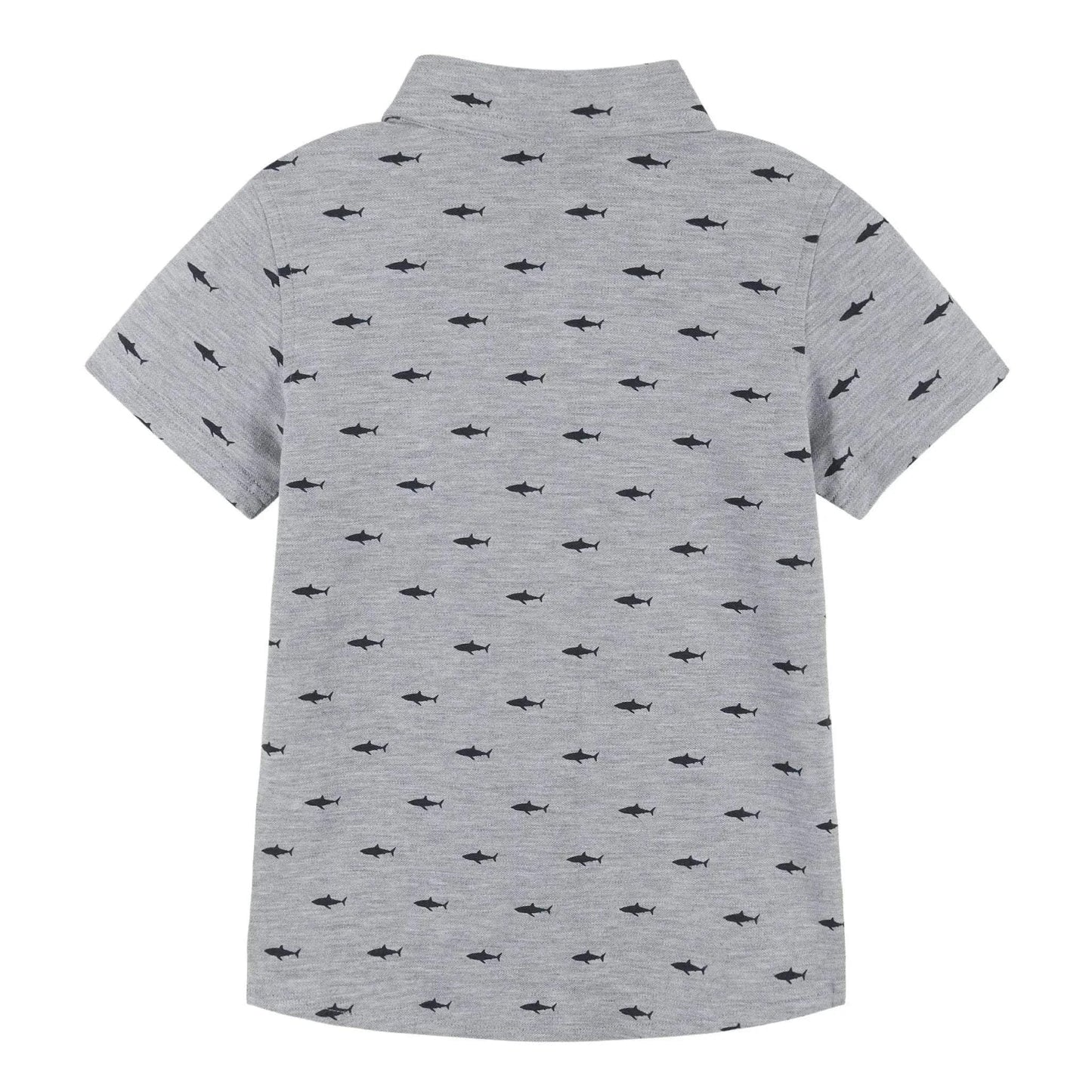 Andy & Evan - Boys Knit Shark Button Down Shirt