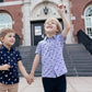 Andy & Evan - Boys Knit Shark Button Down Shirt