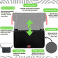 BubbleBum Teleport Backless Booster Car Seat, Kids Booster Seat for Car 40-100 lbs, Telescopic Portable Carseat, Ideal for Everyday Use and Foldable for Travel, - Black✔️