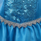 Dressy Daisy Girls' Ice Princess Dress Costume Birthday Halloween Christmas Fancy Party Dresses With Cape Draping Size 8 Style C