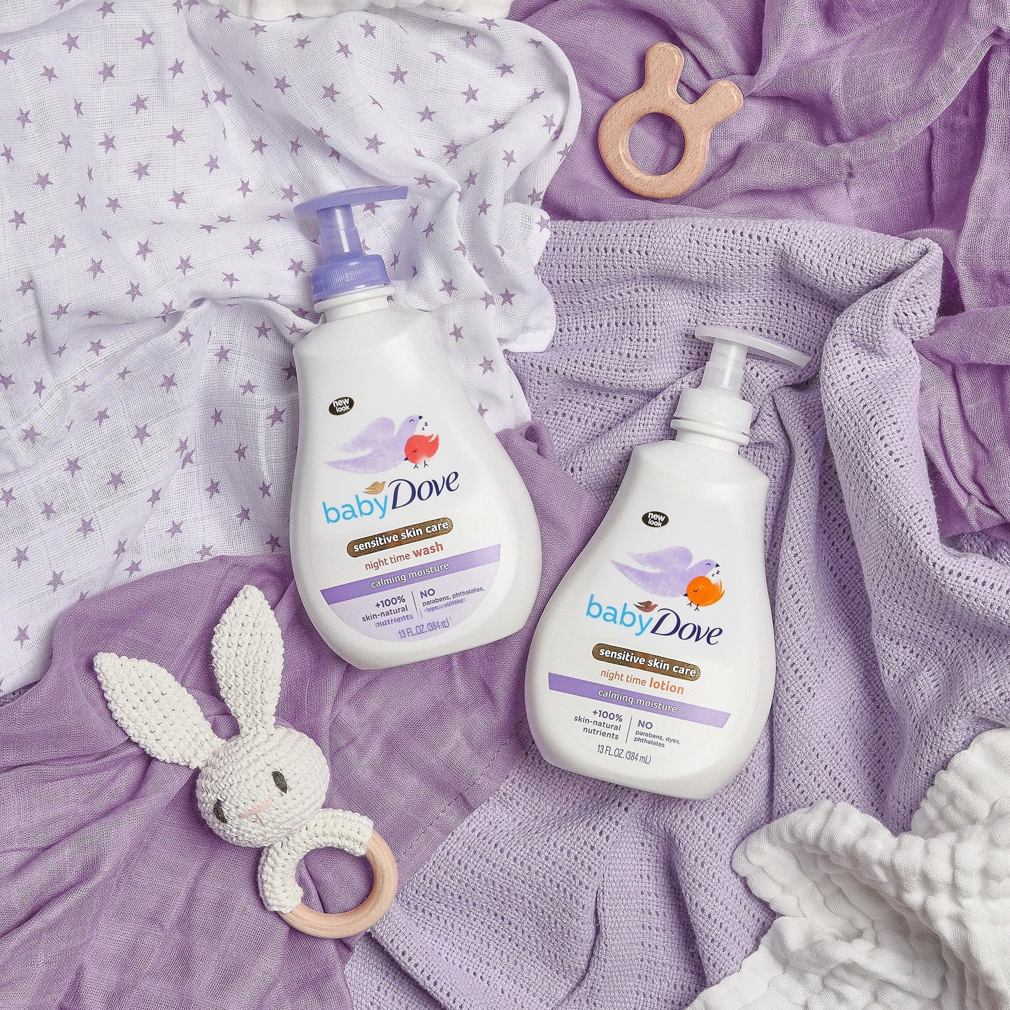 Baby Dove Sensitive Skin Care Baby Wash Calming Moisture For A Calming Bath Wash Hypoallergenic And Tear-Free, Washes Away Bacte