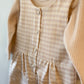 Baby Gingham Romper | Long Sleeve Neutral One-Piece