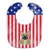 Carolines Treasures Patriotic USA Baby Bib, French Bulldog Cream, Large