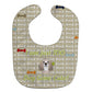 Carolines Treasures Too Cute Baby Bib, Cocker Spaniel, Large