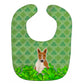 Carolines Treasures Shamrocks Baby Bib, Bull Terrier Red White, Large