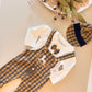 Baby Plaid Dungaree Set | Long Sleeve Shirt, Bow Tie & Hat