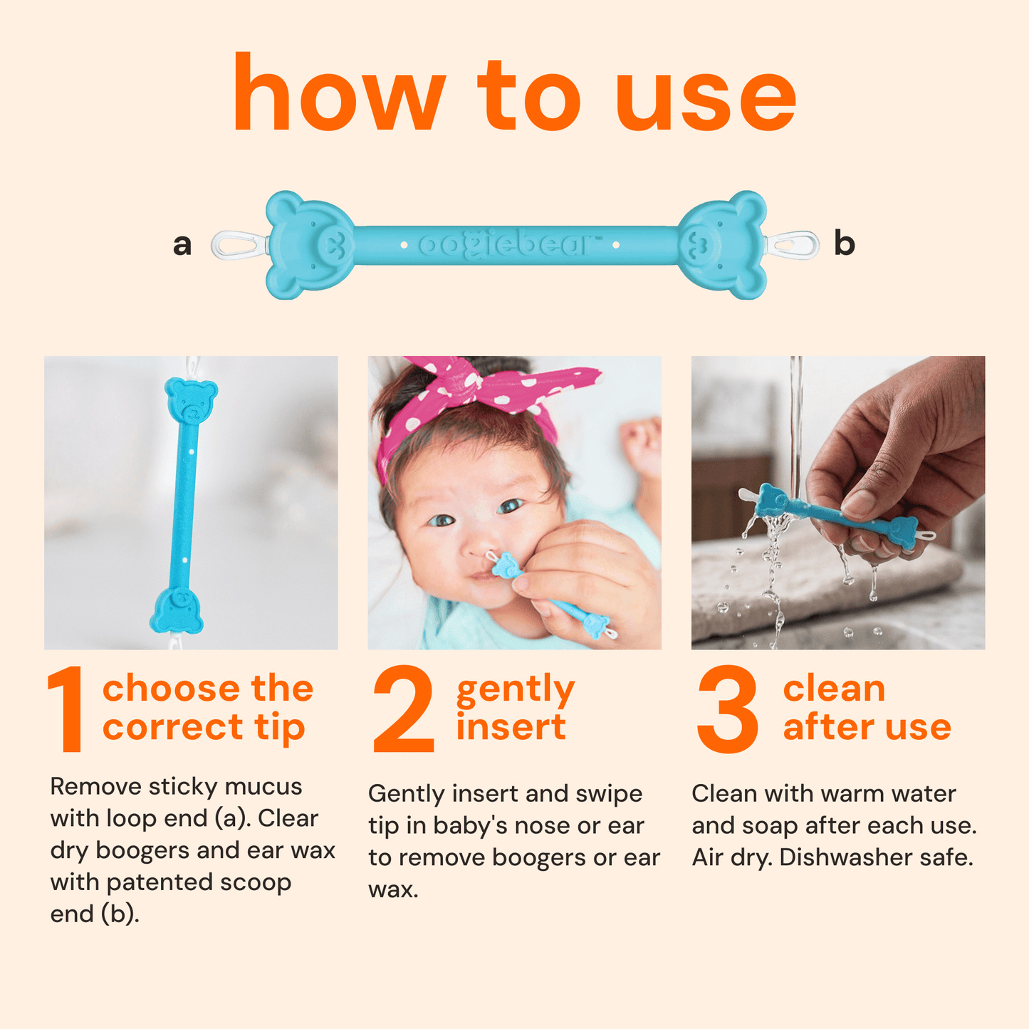 oogiebear bear pair nose & ear kit