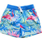 Blueberry Bay - Indigo Flamingo Swim Trunks