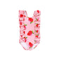 Blueberry Bay - Strawberry Seascape One Piece Swimsuit