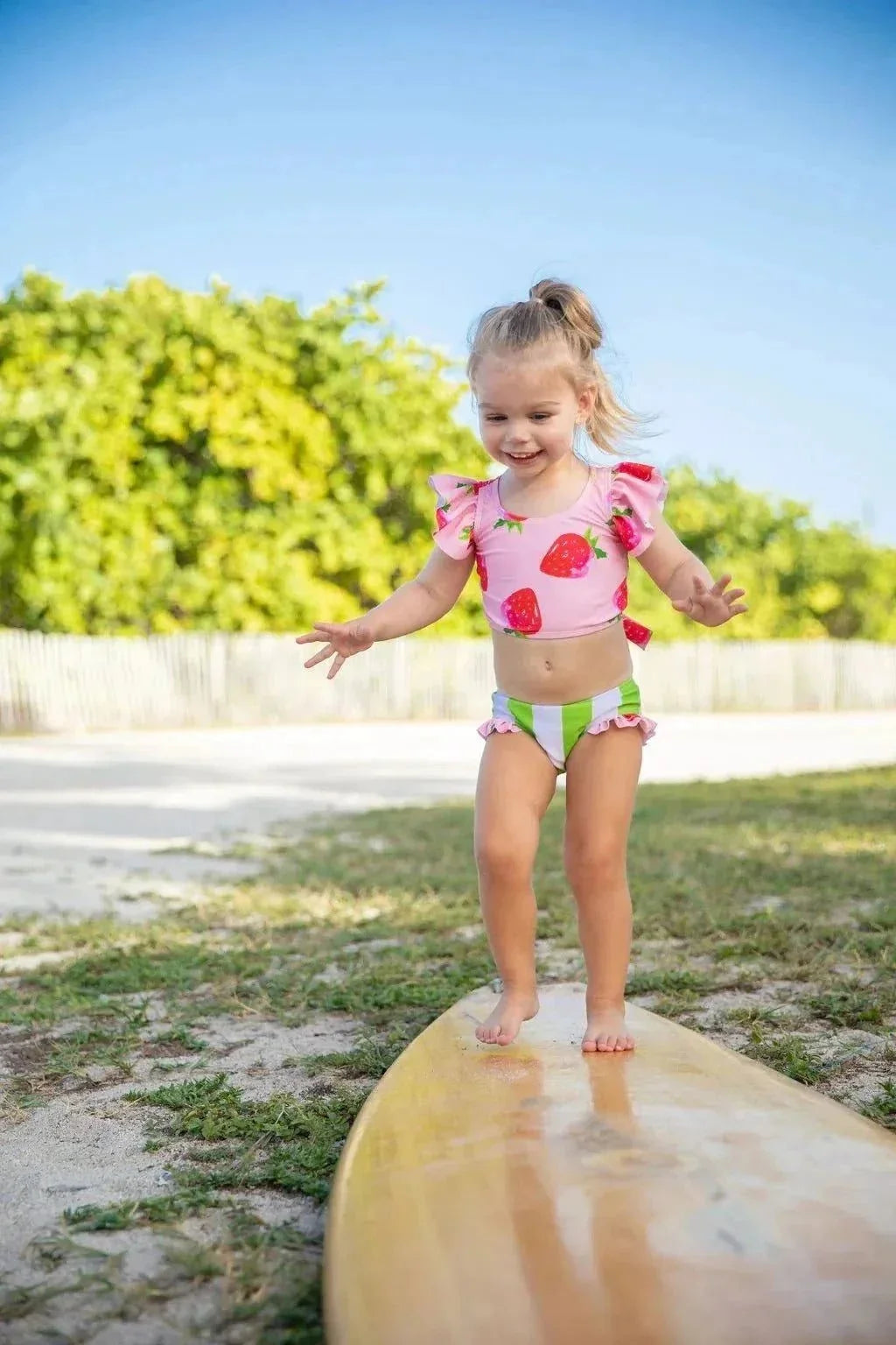Blueberry Bay - Sweet Charlie Two Piece Strawberry Swimsuit