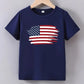 Boys Patriotic Brushstroke Flag Tee