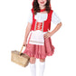 2Pc.Lil Miss Red,Peasant Apron