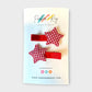 Gingham Stars Hair Clips