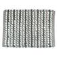 Dii Gray Striped Microfiber Bath Mat