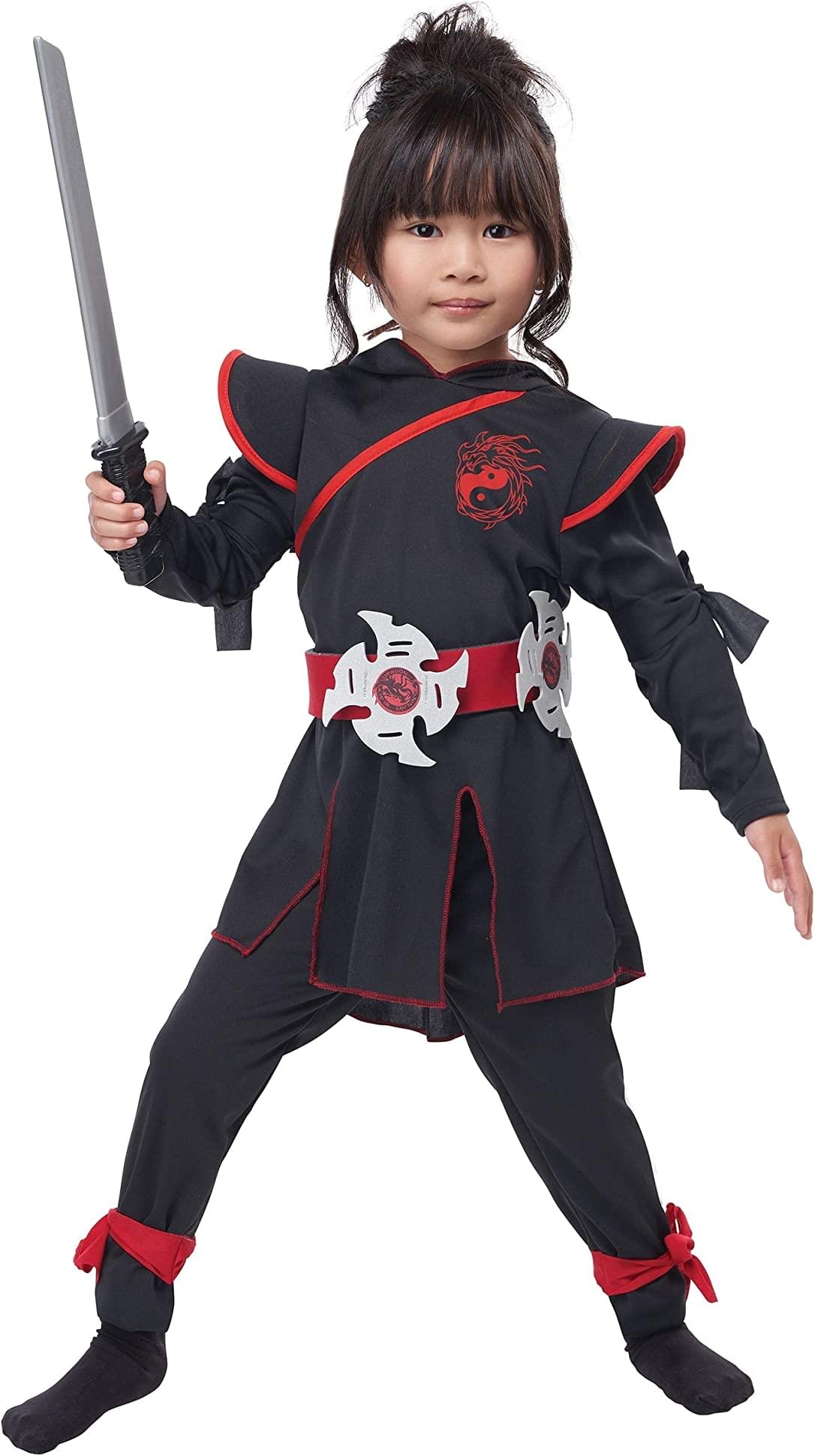 Lil Ninja Girl Toddler Costume  Large (4-6)