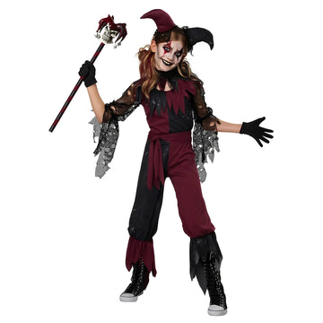 Child Psycho Jester Costume Medium