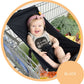 Baby Shopping Cart Hammock | Black Fabric