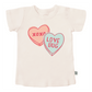 graphic tee | candy hearts