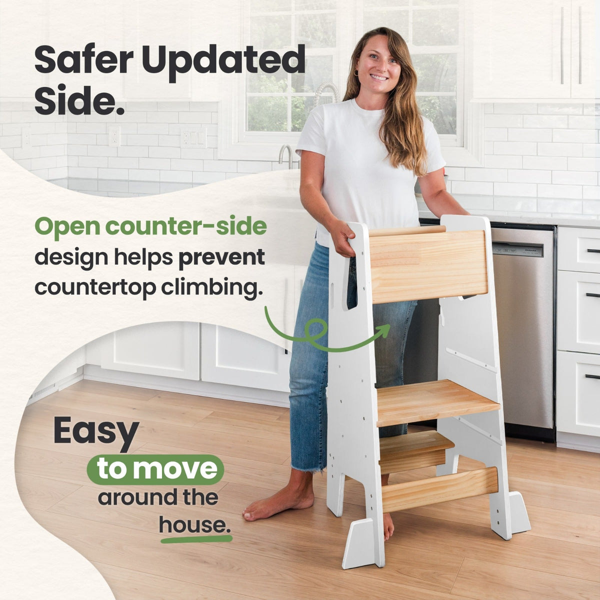 Montessori Toddler Tower - Adjustable Kitchen Stool Helper
