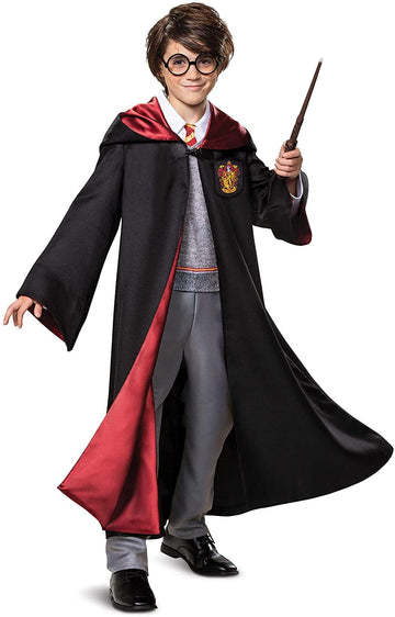 Harry Potter Prestige Hooded Robe And Jumpsuit Child Costume  Medium (7-8)