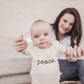 graphic bodysuit | peace