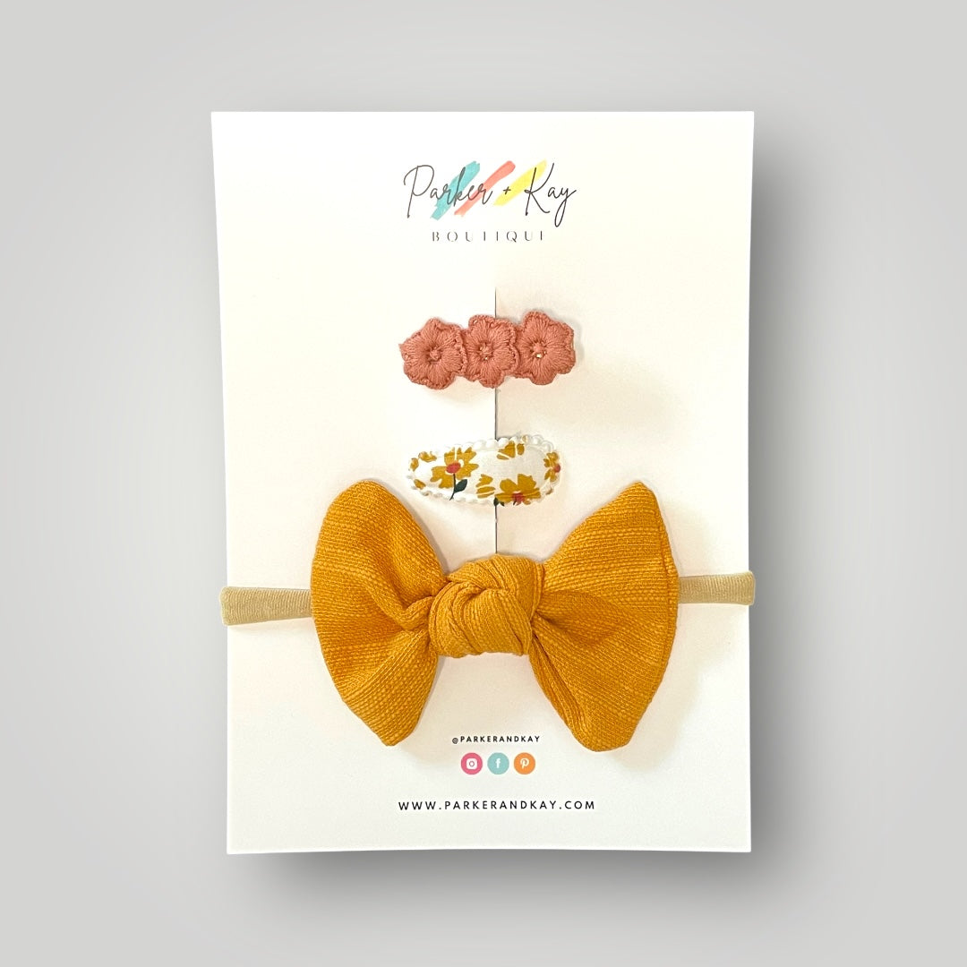 Baby 3-Piece Knot Bow Variety Set