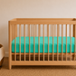 French Linen Crib Fitted Sheet (Sea Green)