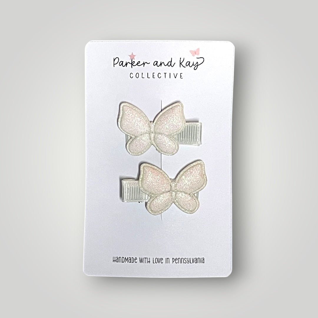 Sparkling Butterfly Clips