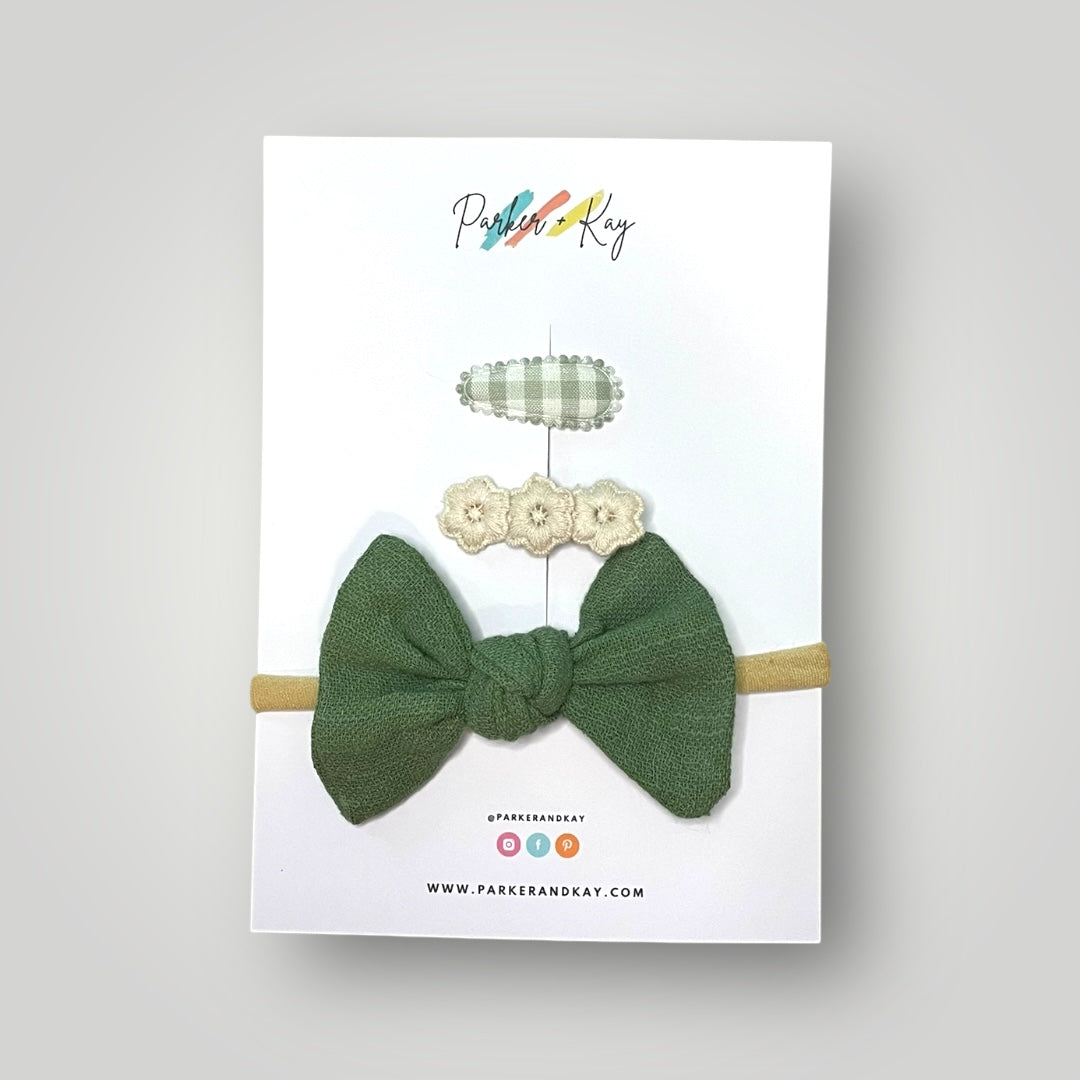 Baby 3-Piece Knot Bow Variety Set