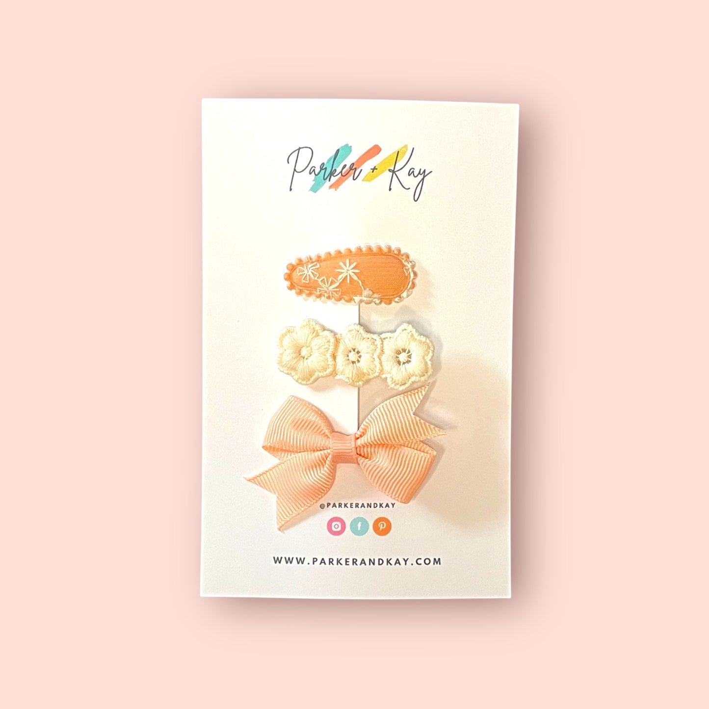 Baby 3-Piece Hair Clips Variety Set
