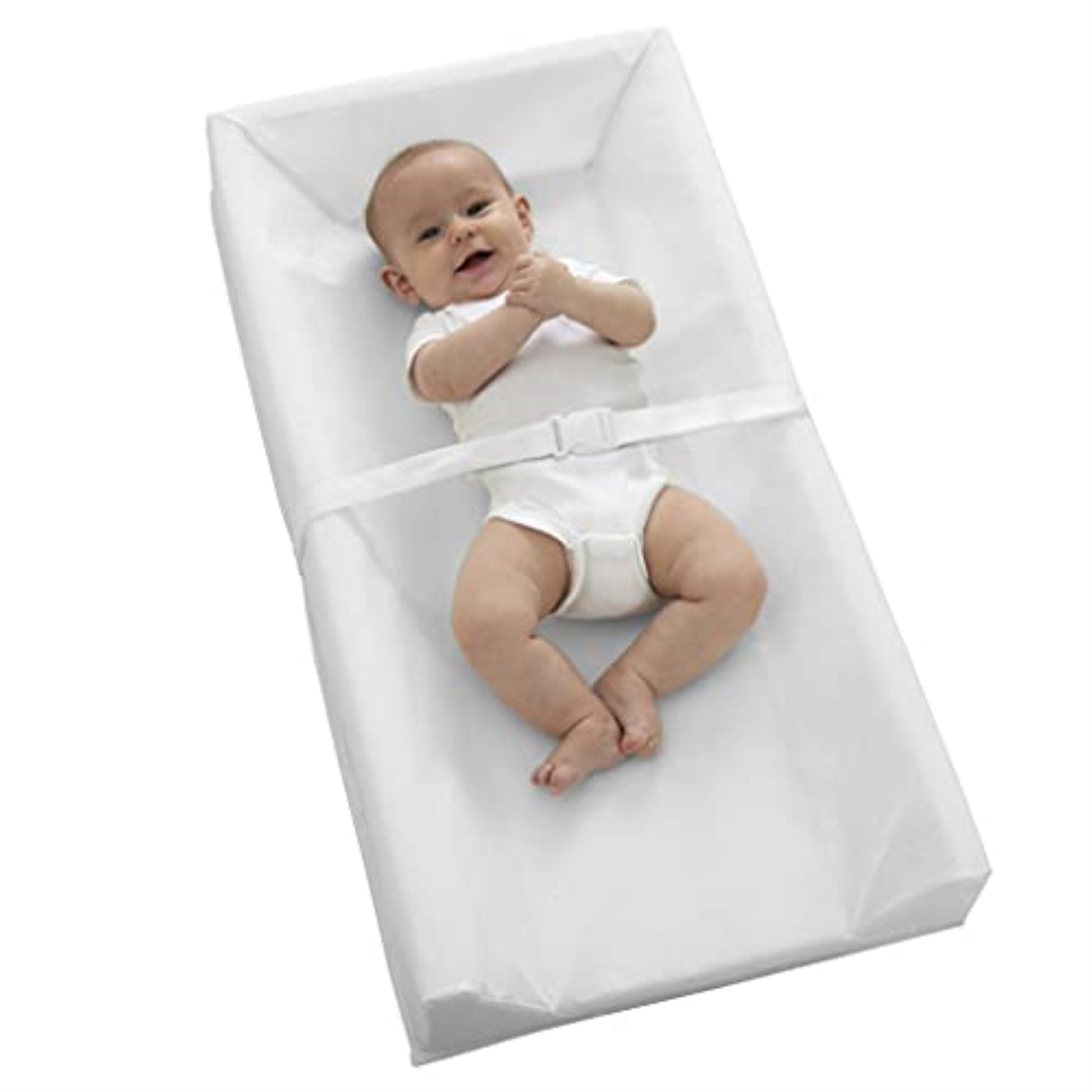 Sealy Soybean Comfort 3-Sided Contoured Changing Pad - White Peva