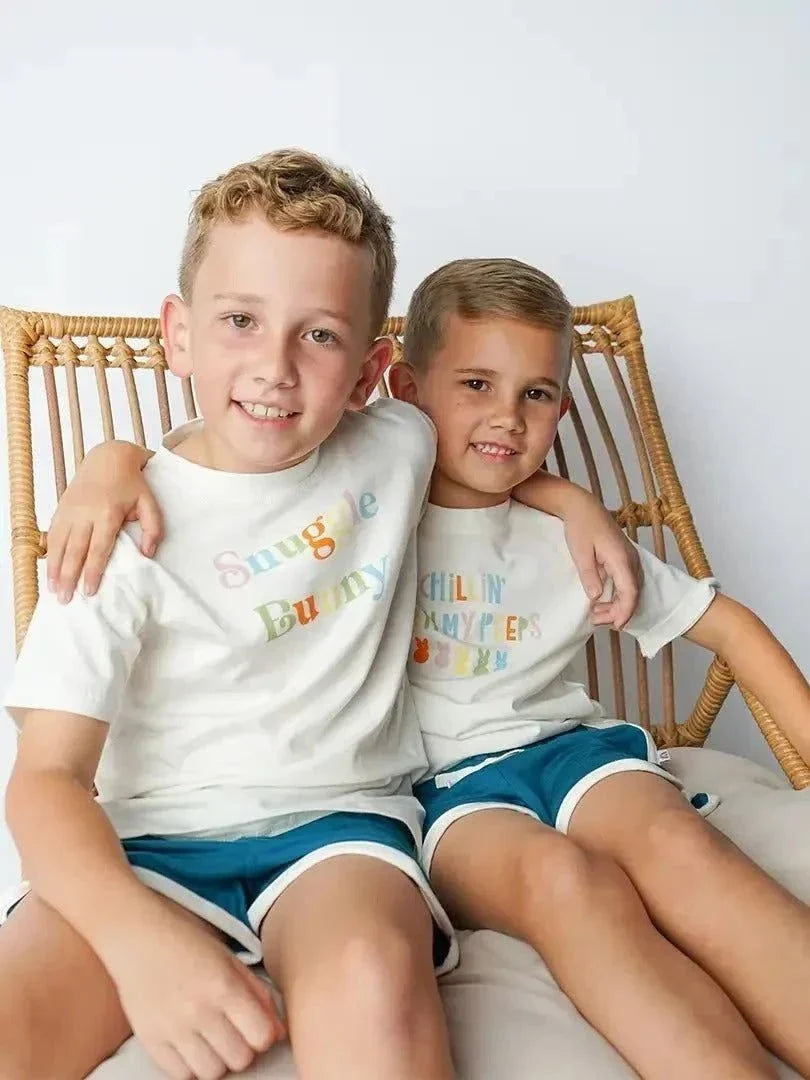 Emerson and Friends - Chillin with My Peeps Easter Cotton Toddler Kids Tee Shirt