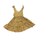 Emma Grace Shoppe Organic Gold Gingham Tiered Tie Dress