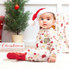 Bamboo Holiday Baby Zip Romper – Christmas One-Piece Pajamas
