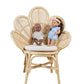 Handmade Rattan Flower Chair for Kids – Blossom Bloom Rattan Chair – Handwoven Flower Chair for Kids and Dolls| Boho Nursery & Playroom Furniture