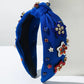 Fourth of July Headband Red White and Blue