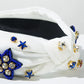 Fourth of July Headband Red White and Blue