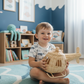 Rattan Toy Helicopter – Handcrafted Boho Pretend Play Toy for Kids | Montessori Airplane Nursery Decor