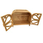 Rattan Doll Clothes Wardrobe | Boho Butterfly Dresser for Kids | Eco-Friendly Nursery Decor