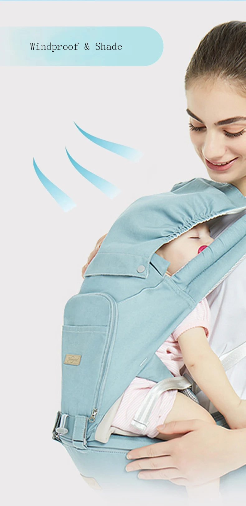 Baby Carrier Infant Kid Baby Hipseat Sling Front Facing Kangaroo Baby Wrap Carrier for Baby Travel 0-36 Months
