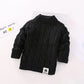 Kids Girl Sweater Tricots Turtleneck Pullover Baby Winter Tops Solid Color Sweaters Autumn Boy Girl Warm Sweater Pull 1-8Y