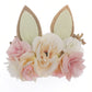 Easter Day Baby Headband Rabbit Ear Newborn Photography Props Boy Girl Nylon Hair Bands Artificial Flower Festival Headwrap