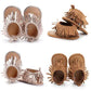Fast Shipping Newborn Baby Boys Girls Summer Frist Walkers Summer Shoes Tassel Shoes Soft Sole Prewalker 0-12M