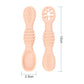 Baby Spoon Fork Set Food Grade Silicone Sticky Spoon Children Cutlery Training Spoon Feeding Tableware Soft Kitchen Accessories