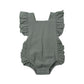 Citgeett Summer Newborn Baby Girl Bodysuit Ruffle Sleeveless Cute Solid Jumpsuit 4 Colors rUFFLE solid Fashion Outfits Sunsuit