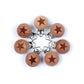10Pcs/Lot Wooden Pacifier Clip Beech Pacifier Clips Chewable Teething Diy Dummy Clip Chains Baby Teether Nursing Accessories