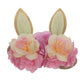 Easter Day Baby Headband Rabbit Ear Newborn Photography Props Boy Girl Nylon Hair Bands Artificial Flower Festival Headwrap
