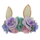 Easter Day Baby Headband Rabbit Ear Newborn Photography Props Boy Girl Nylon Hair Bands Artificial Flower Festival Headwrap