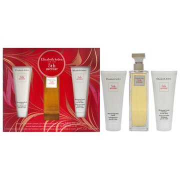 5Th Avenue By Elizabeth Arden For Women - 3 Pc Gift Set 4.2Oz Edp Spray, 3.3Oz Moisturizing Body Lotion, 3.3Oz Hydrating Cream C