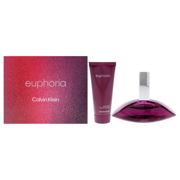 Euphoria By Calvin Klein For Women - 2 Pc Gift Set 1.7Oz Edp Spray, 3.4Oz Sensual Skin Lotion